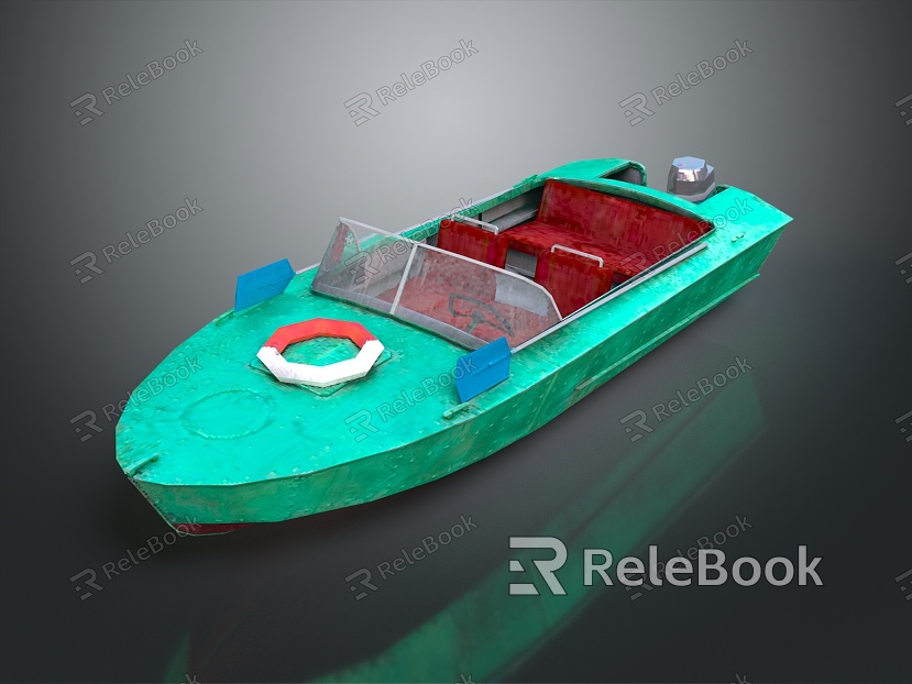 Modern Yacht Sailing Boat Breaking Boat model