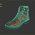 Men's Brown Leather Boots With Classic Design And Lace Up Details