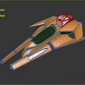 Modern Spaceship Spacecraft 3d model