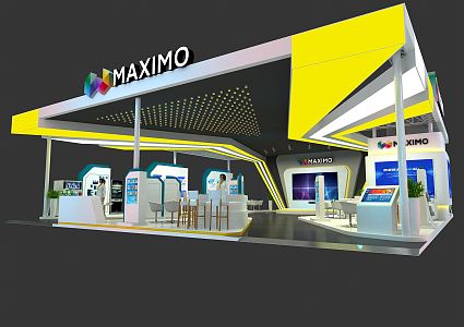 Modern Exhibition Booth 3d model