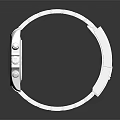 Stylish Silver Watch With Metal Strap White Dial And Black Bezel