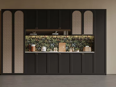 French Wine Cabinet Sideboard 3d model