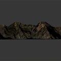 Scenic Rural Valley Landscape With Mountain Ranges Farmlands Village And River