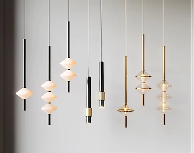 Modern chandelier 3d model