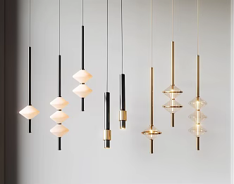 Modern chandelier 3d model