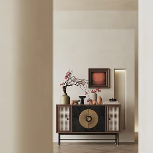 Quiet Ancient Style Decorative Cabinet Ancient Decorative Cabinet Ornaments Decorative Ceramic Books 3d model