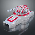 Turret Turntable Railgun Sci-fi Tower Defense Game Tower Defense Sci-fi Turret Game Turret Game Battery 3d model