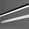 Modern Linear Pendant Lights In Black And White For Contemporary Interior Design