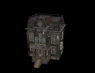 European-style castle 3d model