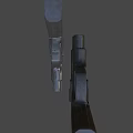 Modern Black Tactical Pistols With Metallic Texture Ergonomic Grip And A STRIKE Design