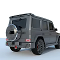 Gray Mercedes G Class SUV With Sporty Exterior And Large Alloy Wheels