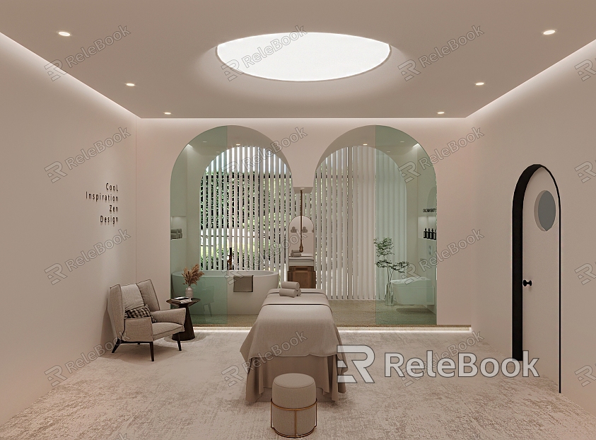 Silent SPA beauty room model