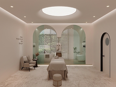 Silent SPA beauty room model