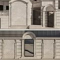 Modern Detached Villa Exterior Design With Stone Facade Balconies And Gate