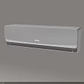 White Wall Mounted Air Conditioner Fan With Sleek Modern Design Installed On Neutral Wall