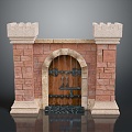 Ancient Building Door Ancient Building Door Chinese Style Door Antique Door Classical Door Chinese Style Door Chinese Style Entrance Traditional Door 3d model