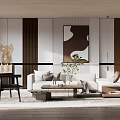 Modern Sofa Coffee Table Combination Sofa Coffee Table 3d model