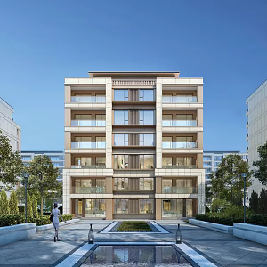 Modern Residential Area Overlay Villa 3d model