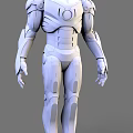 Iron Man Armor 3D Model With Red And Yellow Exterior Design Features 3d model