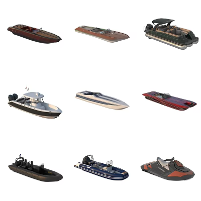 Various Types Of Luxury Yachts With Different Designs And Styles Showcase 3d model Various Types Of Luxury Yachts With Different Designs And Styles Showcase 3d model