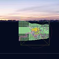 Aerial Planning of Modern Curved Buildings Surrounded by Lush Greenery and Pool