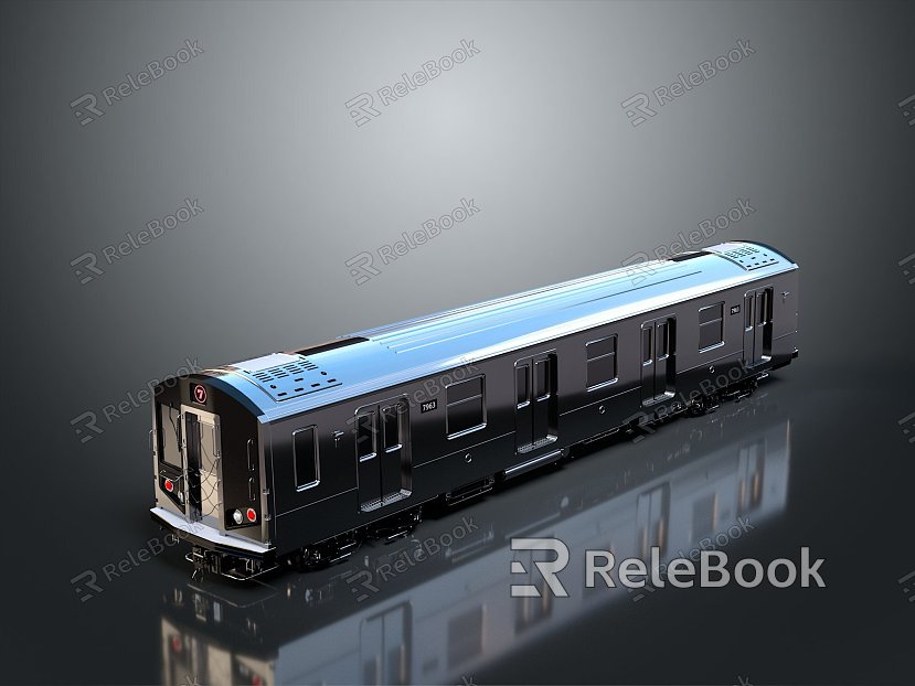 moving rail car subway car train car train car car train light rail subway high-speed rail model