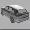 Modern Silver SUV Car Featuring Streamlined Body Black Wheels And Front Design 3d model
