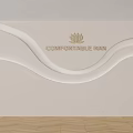 Image Wall Modern Image Wall Front Desk Background Wall 3d model