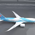 China Southern Airlines Blue And White Passenger Aircraft With Phoenix Design Exterior