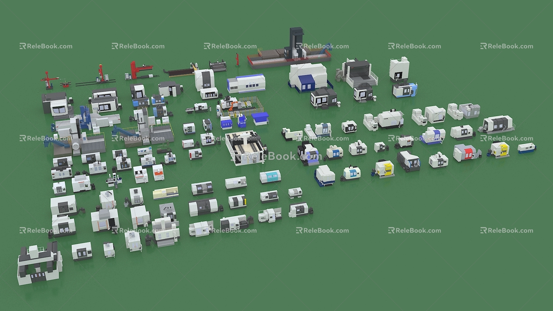 CNC Machine Tool Gantry Milling Machine Doosan Machine Tool Grinder 3d model