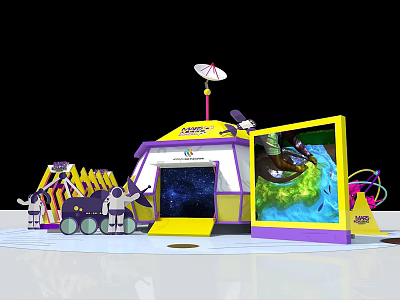 US-Chen Mars Base Interactive Photo Pin Atrium 3d model