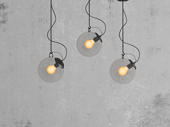 Industrial LOFT chandelier 3d model