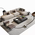 Sofa Coffee Table Combination Sofa Living Room Sofa Coffee Table Coffee Table 3d model