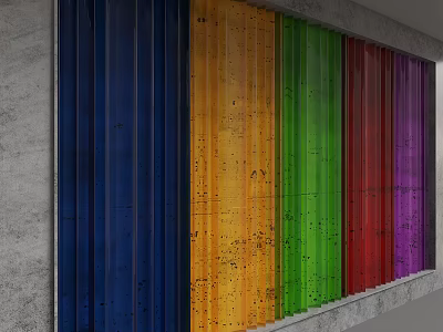 Glass partition 3d model