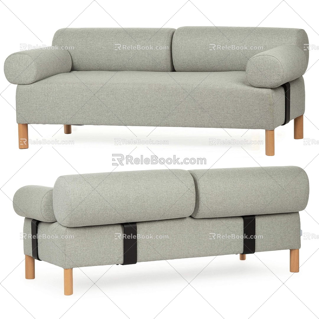 Double sofa 3d model