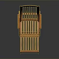 Wooden Lounge Chair With Slatted Backrest And Comfortable Footrest Design