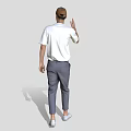 Realistic Characters Modern Characters Men's Background Characters Static Characters Scanning Characters Standing Posture 3d model
