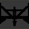 Mechanical Metal Frame Structure With Cross Beams Spring And Roller Components