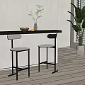 Bar Chair Bar Stool High Stool 3d model
