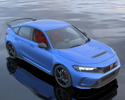 Hyundai Honda Civic Coupe Car Simple Edition 3d model Hyundai Honda Civic Coupe Car Simple Edition 3d model