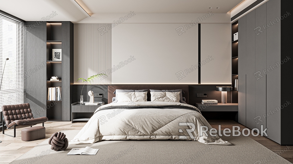 Italian Minimalist Bedroom model