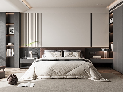 Italian Minimalist Bedroom model