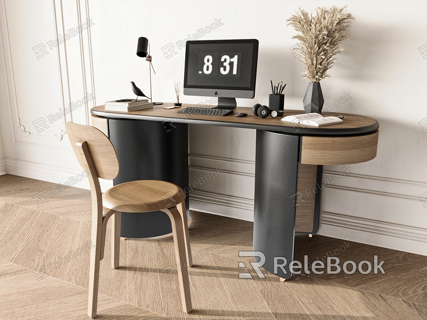 Modern desk chair desk chair combination model