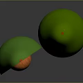 Fresh Ripe Green Avocado Whole and Halved with Orange Pit on Black Surface