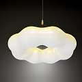 Modern Unique Shaped Chandelier With Hanging Design And Warm Lighting Effects 3d model