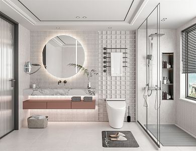 Modern Toilet Shower 3d model