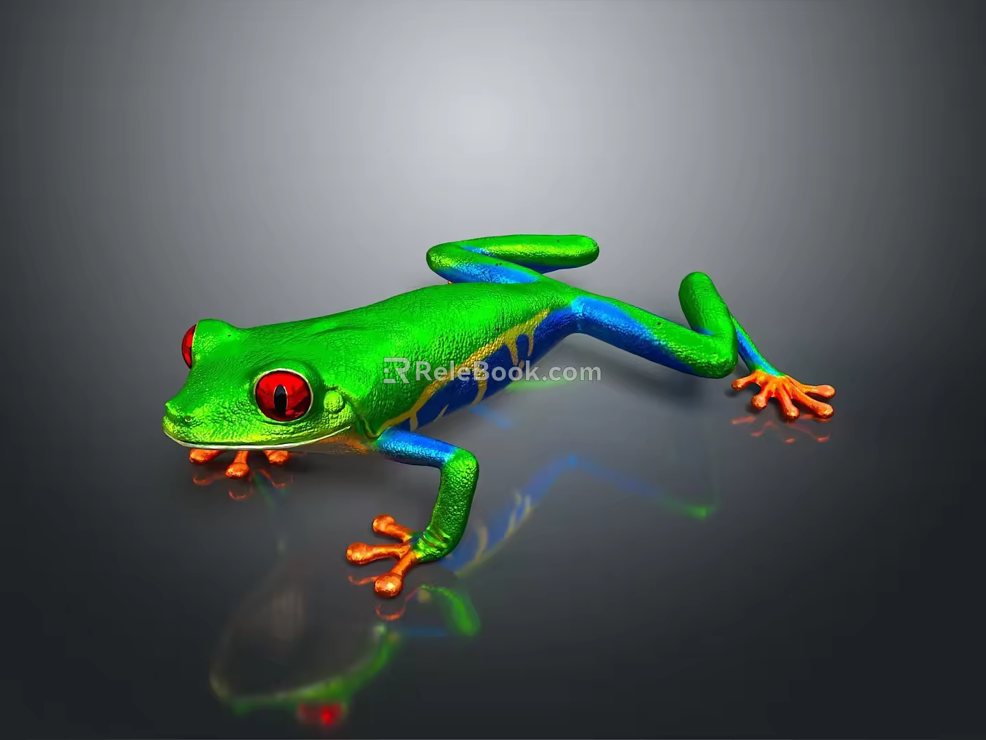 Frog Poison Frog Game Frog Reptile Cold Blooded Animal Reptile 3d model