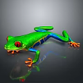 Frog Poison Frog Game Frog Reptile Cold Blooded Animal Reptile 3d model
