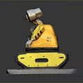 WALL·E Movie Character Figure With Yellow Body Tracked Chassis Round Eyes And Extended Arm