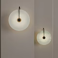 Modern Minimalist Wall Lamp With Round Glass Shade And Soft Light For Interior Decoration